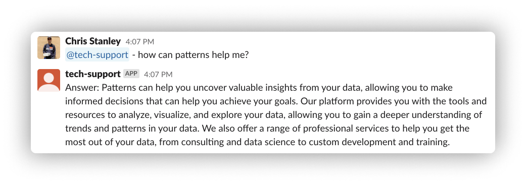 Tech support as an LLM Slack bot